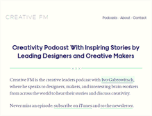 Tablet Screenshot of creative.fm